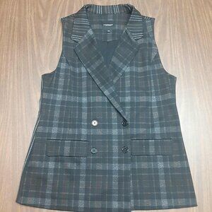 Liverpool Los Angeles Women's Large Double Breasted Tartan Vest